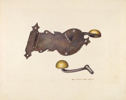 Lock and Key, c. 1939. Creator: Samuel W. Ford.