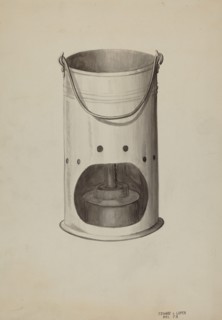 Metal Lantern, c. 1936. Creator: Edward L Loper.