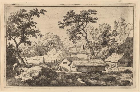 Mill below a Waterfall, probably c. 1645/1656. Creator: Allart van Everdingen.
