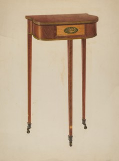 Mirror Stand, 1940. Creator: Harry Eisman.