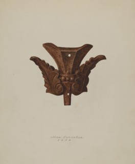 Ornamental Iron Leaf, 1938. Creator: Max Fernekes.