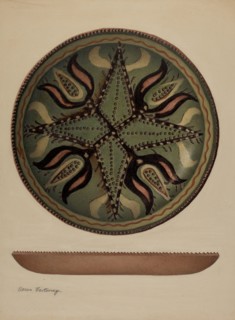 Pa. German Dish, c. 1941. Creator: Aaron Fastovsky.