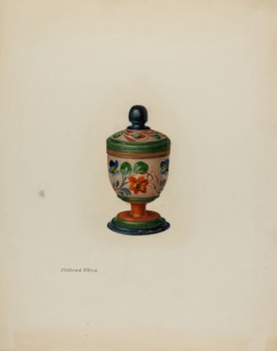 Pa. German Saffron Box, c. 1941. Creator: Mildred Ford.
