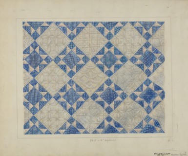 Padded Coverlet, c. 1937. Creator: Edward L Loper.