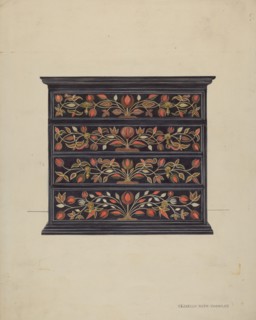 Painted Chest of Drawers, c. 1937. Creator: Isabella Ruth Doerfler.