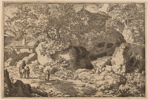 Peasant on Horseback, probably c. 1645/1656. Creator: Allart van Everdingen.