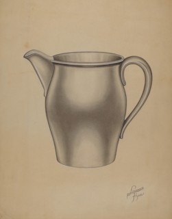 Pewter Pitcher, 1935/1942. Creator: Lawrence Flynn.