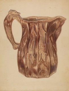Pitcher, c. 1938. Creator: John Fisk.