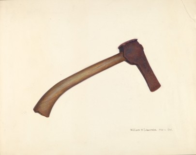 Post Axe, 1935/1942. Creator: William H Edwards.