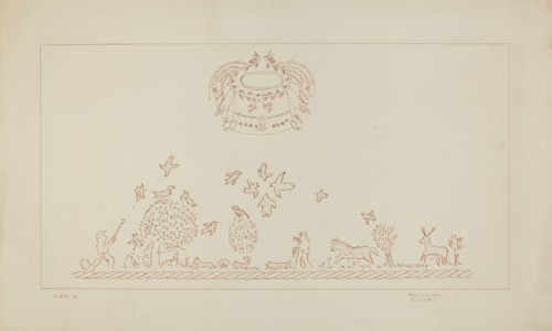 Powder Horn, c. 1938. Creator: Edward L Loper.