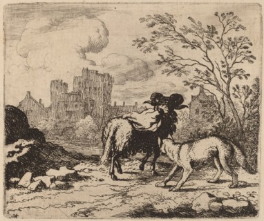 Reynard Asks the Ram to Deliver a Document, probably c. 1645/1656. Creator: Allart van Everdingen.