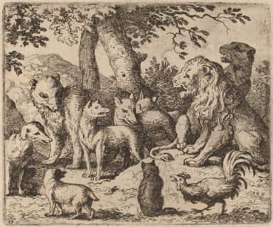 Reynard Attempts to Clear Himself, probably c. 1645/1656. Creator: Allart van Everdingen.