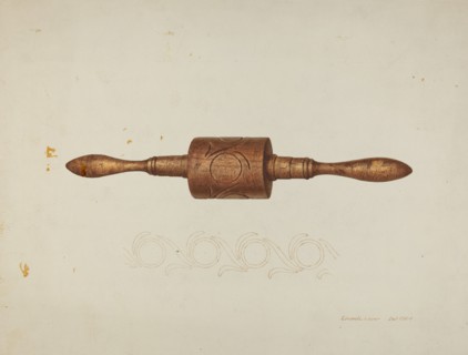 Rolling Pin, c. 1940. Creator: Edward L Loper.