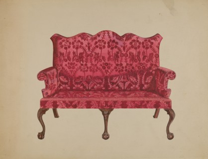Settee, 1936. Creator: John Dieterich.