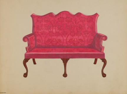 Settee, 1936. Creator: John Dieterich.