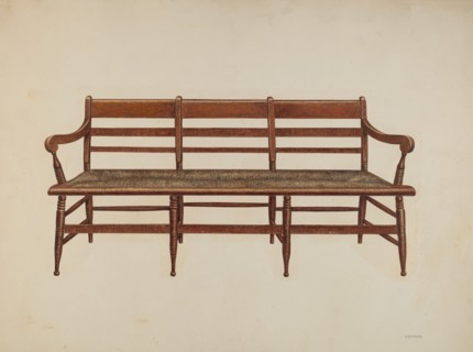 Settee, 1940. Creator: Harry Eisman.