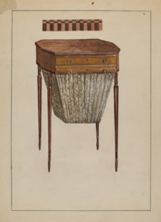 Sewing Table, c. 1939. Creator: Bessie Forman.