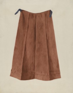 Shaker Woman's Apron, c. 1936. Creator: Betty Fuerst.