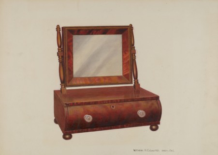 Shaving Stand, c. 1938. Creator: William H Edwards.