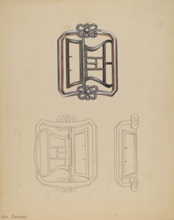 Shoe Buckles, 1935/1942. Creator: John Dieterich.