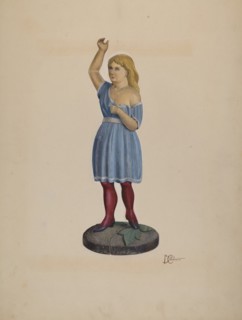 Shop Figure - Child, c. 1937. Creator: Beverly Chichester.
