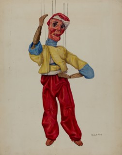 Sinbad Marionette, c. 1938. Creator: George File.