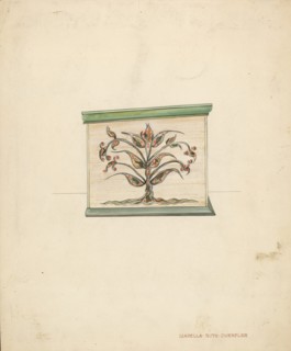 Small Decorated Box (side), c. 1937. Creator: Isabella Ruth Doerfler.