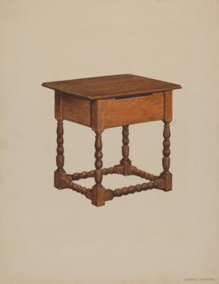 Tavern Table, 1936. Creator: Harry Eisman.