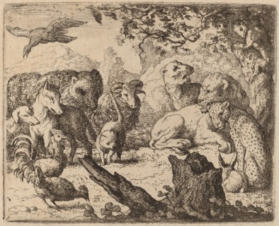 The Lion Announces a Peace, probably c. 1645/1656. Creator: Allart van Everdingen.