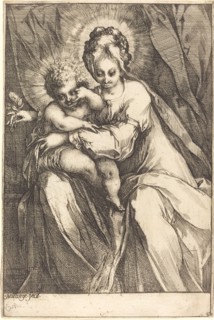 The Virgin and Child with a Rose, c. 1616/1617. Creator: Jacques Bellange.