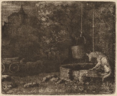 The Wolf and the Well, probably c. 1645/1656. Creator: Allart van Everdingen.
