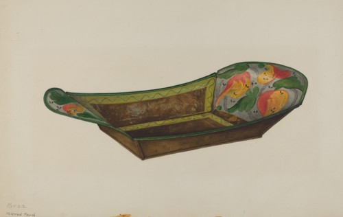 Toleware Bread Tray, 1935/1942. Creator: Mildred Ford.