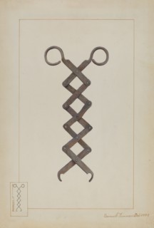 Tongs, c. 1937. Creator: Samuel Fineman.