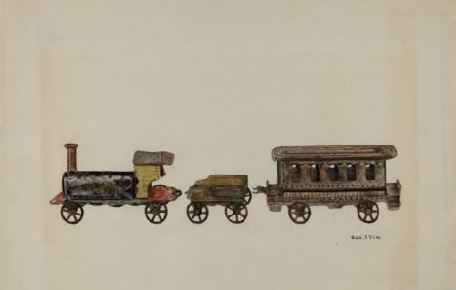Toy Train, 1935/1942. Creator: George File.