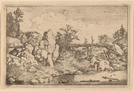 Two Logs in the Water, probably c. 1645/1656. Creator: Allart van Everdingen.