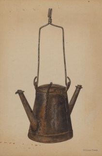 Two Spouted Torch, c. 1942. Creator: William Frank.