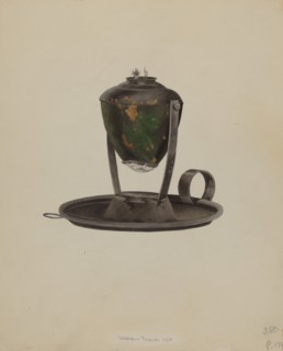 Whaler Lamp, 1938. Creator: William Frank.