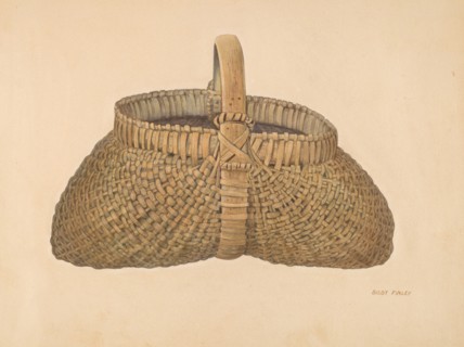 Wicker Basket, c. 1939. Creator: Bisby Finley.