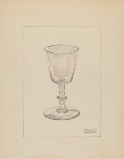 Wine Glass, c. 1936. Creator: Frank Fumagalli.