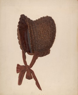 Woman's Bonnet, 1935/1942. Creator: Marie Famularo.