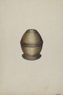 Wooden Thread Holder, c. 1936. Creator: Edward L Loper.
