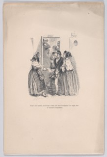 A provincial family was forced to pay a high price for an insignificant show. from the Lit..., 1843. Creator: Brugnot.