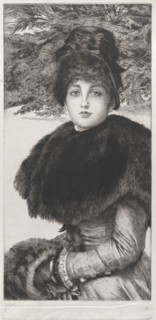 A Winter's Walk, 1880. Creator: James Tissot.