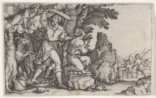 Abraham's Sacrifice, from The Story of Abraham. Creator: Georg Pencz.