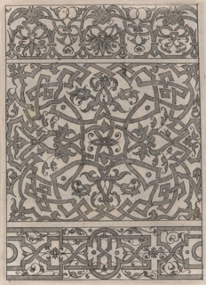 Copies after the 'Livre contenant passement de moresques' (plate 14), 19th century (?). Creator: Jacques Androuet Du Cerceau.