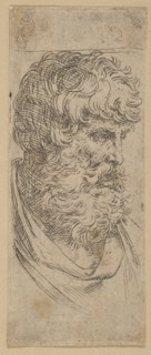 Bust of a bearded man, ca. 1600-1640. Creator: Guido Reni.