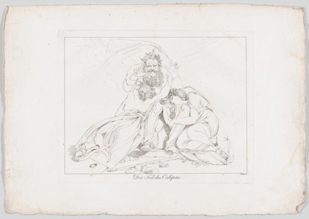Der Tod des Oedipus (The Death of Oedipus), 1806. Creator: Franz Hegi.