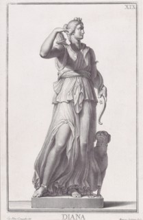 Statue of Diana, 1734. Creator: Giovanni Domenico Campiglia.