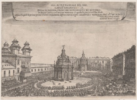 Festival in Turin, October 1650, 1650. Creator: Giovenale Boetto.