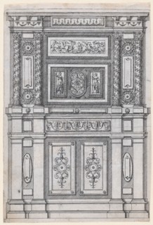 Furniture Design, 1530-85. Creator: Jacques Androuet Du Cerceau.